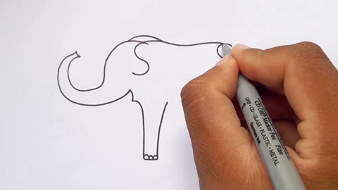 Elephant Drawing Easy Step By Step Drawing Elephant Drawing Art