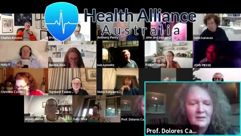 HEALTH ALLIANCE AUSTRALIA LIVESTREAM 👉 PROF. DOLORES CAHILL