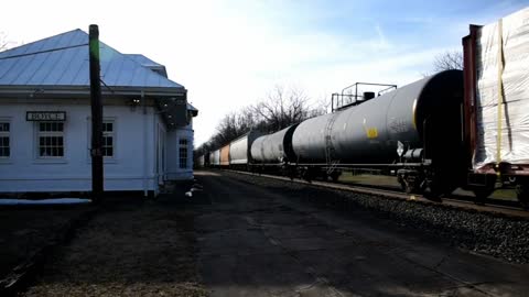 Norfolk Southern Locomotives 4191, 7618, 1155 Lead Manifest at Boyce, VA