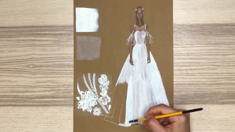 Princess Wedding Dress Design - Fashion Drawing Course