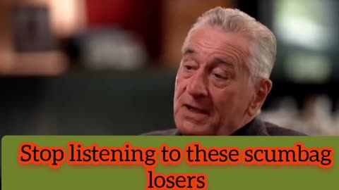 ROBERT DE NIRO IS A CRINGE HOLLYWERID ACTOR