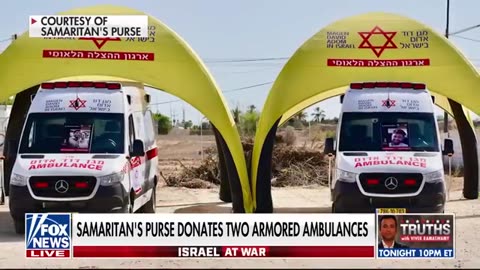 Samaritan's Purse donates armored ambulances to Israeli community