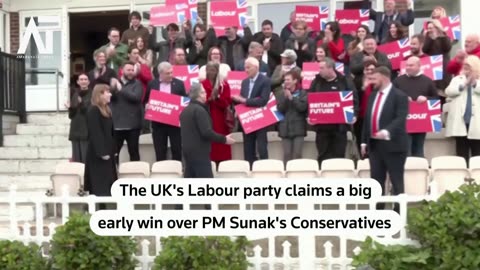 Labour Wins Big, Pressures PM Sunak UK Election Shakeup | Amaravati Today