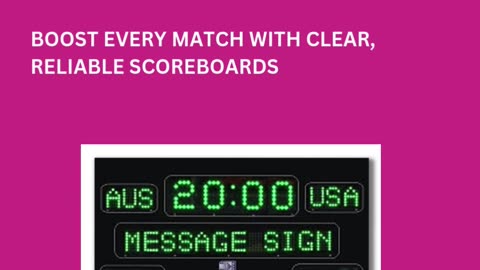 Hockey Scoreboard Australia: Custom LED Displays for Competitive Games