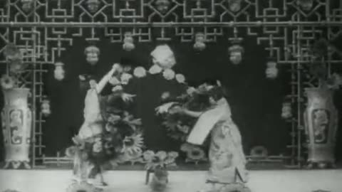 Chrysanthemums (1907 Original Black & White Film)