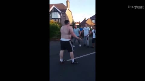 Street fight two guys go head to head in a UK