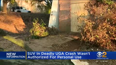 SUV in deadly UGA crash wasn't authorized for personal use