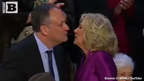 BIZARRE: Jill Biden and Kamala's Husband KISS at State of the Union