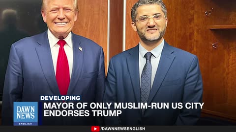 BREAKING: Mayor of only Muslim-run US city endorses Trump