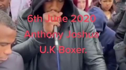 Anthony Joshua said during the BLM protests that he’s ‘down to riot.’