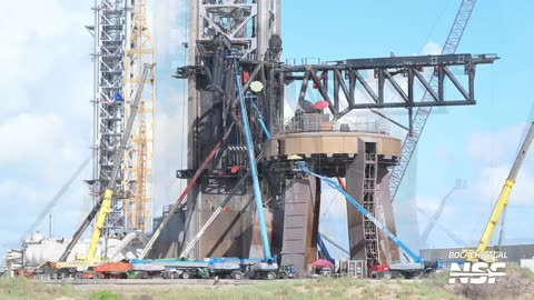 Massive Chopstick Overhaul Ahead of Booster Catch _ SpaceX Boca Chica