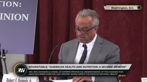 RFK Jr.’s FULL opening statement at Sen. Ron Johnson’s Roundtable on “American Health and Nutrition: