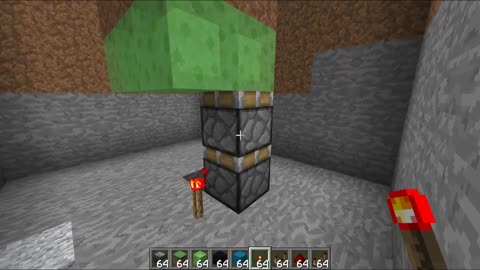 How to make a PISTON DIRT HUT in Minecraft!