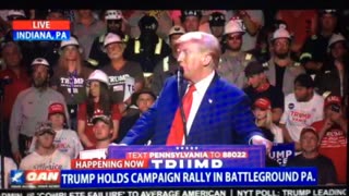 Live OAN trump holds campaign rally in battleground PA Monday 09:23 pm