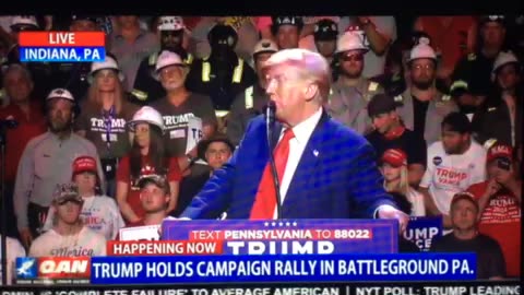 Live OAN trump holds campaign rally in battleground PA Monday 09:23 pm