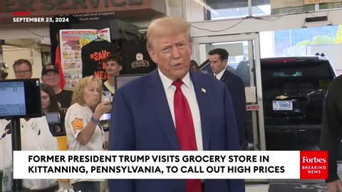 STANGE MOMENT: Trump Pays Unannounced Visit To Pennsylvania Grocery Store