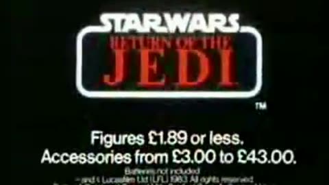 Star Wars - Return of the Jedi - Palitoy Vintage Speeder Bike Toy Commercial #9 - British TV 1983