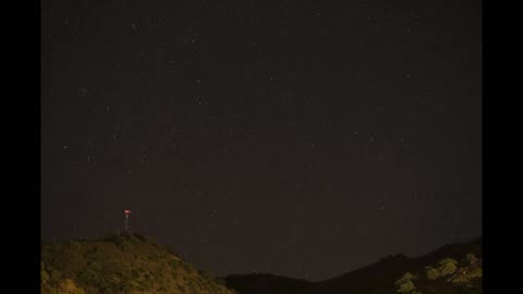 starry night time lapse 2021 perseid meteor shower