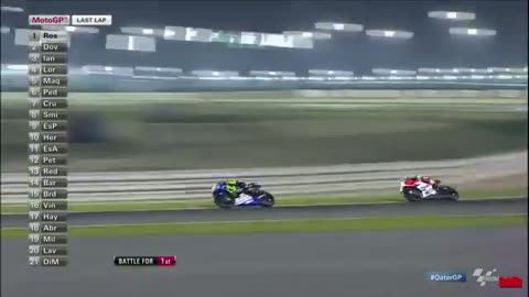 Best Battles Valentino Rossi Vs Dovizioso I MotoGP I Qatar