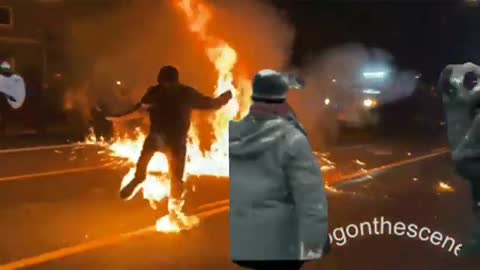 New twist on crime...Fire dance version