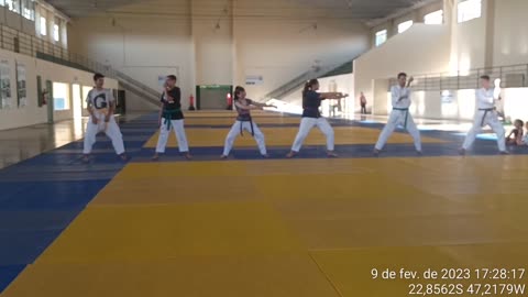 Treino KARATE, Kata faixa rocha.