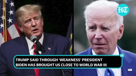 Donald Trump rips Biden over Ukraine war; Vows peace 'within 24 hours' I Details