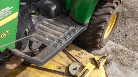 John Deere 2305 62" Edge XTRA Mower Deck Belt Replaced. It Ain't EZ! Part 1 Of Spring Service.