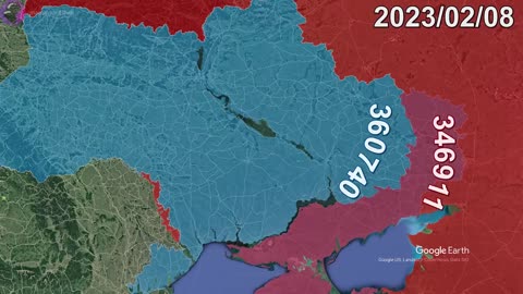 Russian Invasion of Ukraine: Every Day to August 1st, 2024 using Google Earth