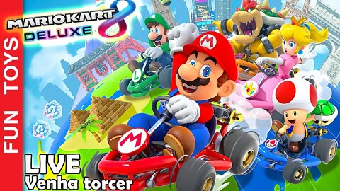 LIVE de Mario Kart 8 Deluxe! QUEM VAI GANHAR??? Venha torcer para seu piloto favorito!!!