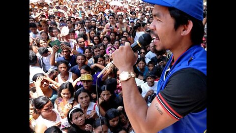 MANNY PACQUIAO on the campaign trail