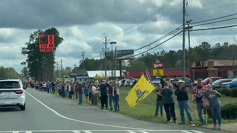 Americans Lined The Streets To Welcome Trump To Rome, Georgia