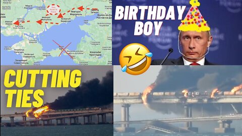 Crimea Bridge Hit - Ukraine vs Russia Update ( Collapse And Destroyed )