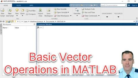 Basic vector computations in MATLAB