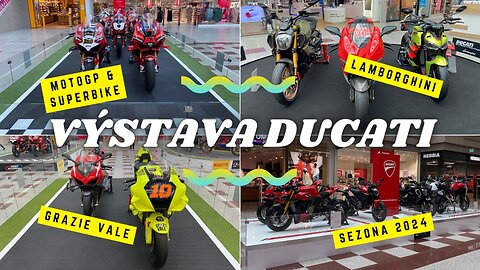 Výstava italských motorek Ducati v obchodním centru Olympia Brno