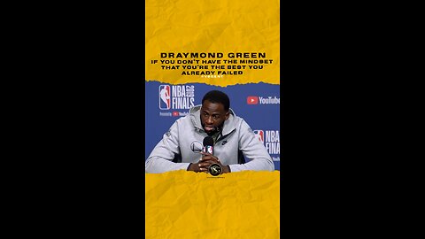 @money23green If you don’t have the mindset that you’re the best you already failed