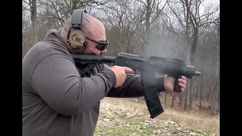 Saiga 12ga. Short Barrel Shotgun! If you want to dislocate your shoulder this is the way!