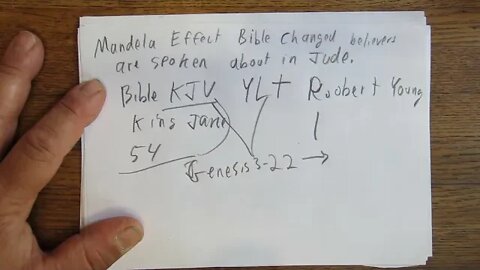 Mandela Effect Bible changed believers are spoken about in Jude