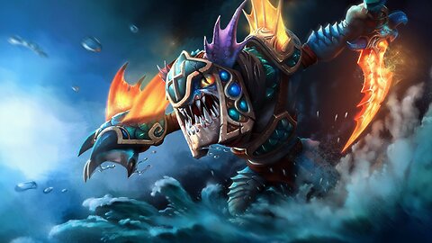 Dota2 Slark as core safe lane carry pos 1