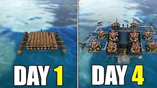 Ark - How To UPGRADE Any Raft Base (Start To End)