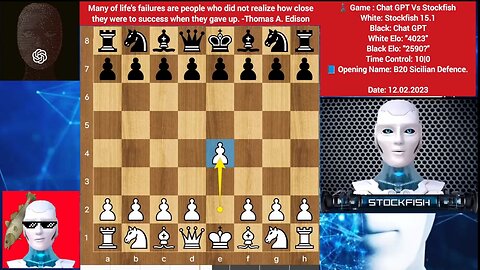 Stockfish vs ChatGPT _ Stockfish chess