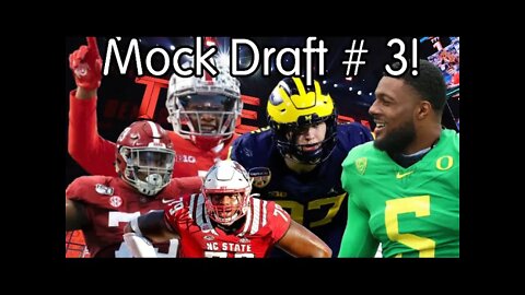 THREE Trades in the First Round! NFL 2022 First Round Mock Draft!