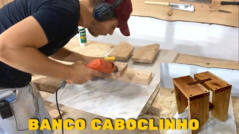 Banco Caboclinho Feito com Madeira de Cedro. Esse vale muito! woodworking