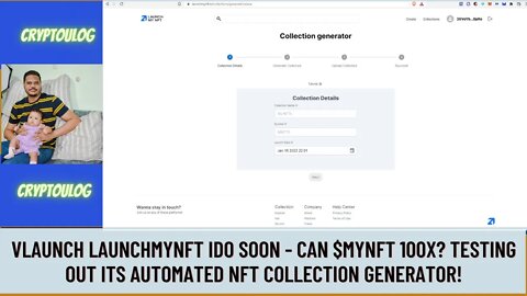 Vlaunch LaunchMyNFT IDO Soon - Can $MYNFT 100X? Testing Out Its Automated NFT Collection Generator!