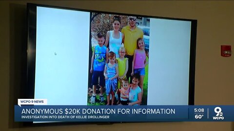 Anonymous donor offers $20K donation for info on Kellie Drollinger death