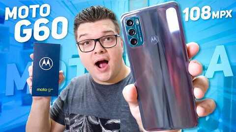 MOTO G60 - O MELHOR INTERMEDIÁRIO ABAIXO DOS R$ 2000,00!? Unboxing e Impressões!