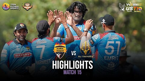 Match 15 Highlights: Atlanta Riders vs New Jersey Triton's | US Masters T10 2023