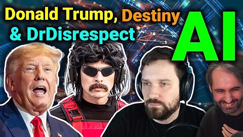 🔴 AI Donald Trump, AI Dr Disrespect & AI Destiny on The Athene AI Show (Parody)