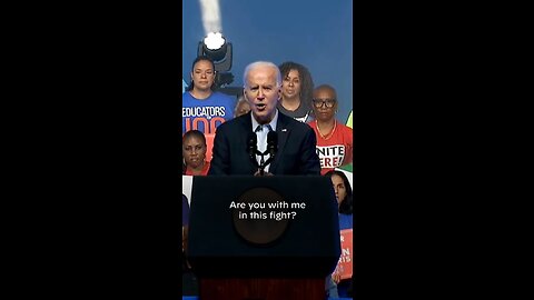 Let's go Joe ! Are you with me in this fight? Joe Biden