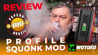 Wotofo Profile Squonk Mod - 2 Baterias ou 1 Bateria e Squonk - Review PTBR