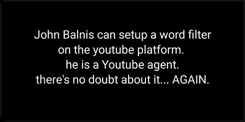 JOHN BALNIS YOUTUBE AGENT.